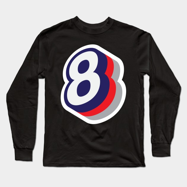 8 Long Sleeve T-Shirt by MplusC